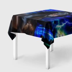 Скатерть 3D Гнедой скакун молнии электричество