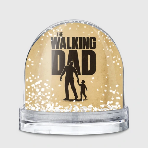 Игрушка Снежный шар The walking dad - каламбур