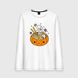 Мужской лонгслив хлопок Halloween ramen