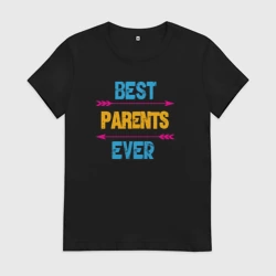 Женская футболка хлопок Лучшие родители на свете