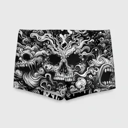 Детские купальные плавки 3D Cool skull - fantasy pattern