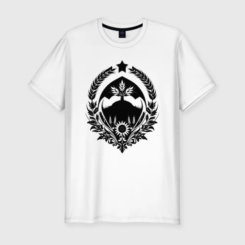Мужская футболка хлопок Slim Орнамент Кубани