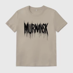 Мужская футболка хлопок Мурманск в каплях краски