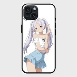 Чехол силиконовый для Apple iPhone 15 матовый Elf Frieren 