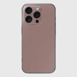 Чехол для iPhone 16 Pro силиконовый с защитой камеры Цвет капучино