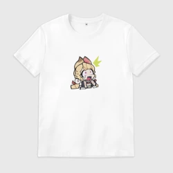 Мужская футболка хлопок Элис стикер чиби