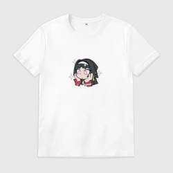 Мужская футболка хлопок Астра Яо чиби стикер
