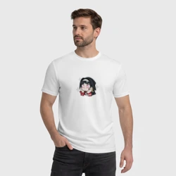 Мужская футболка хлопок Астра Яо чиби стикер - фото 2