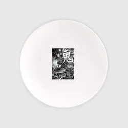 Тарелка Demon Oni - hieroglyphs