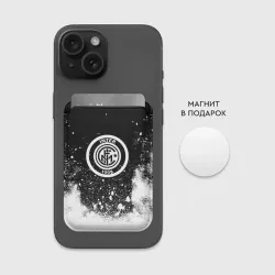 Картхолдер Magsafe магнитный Inter белый всплеск краско - фото 2