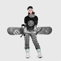 Накидка на куртку 3D Inter белый всплеск краско - фото 2