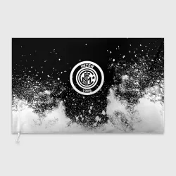 Флаг 3D Inter белый всплеск краско
