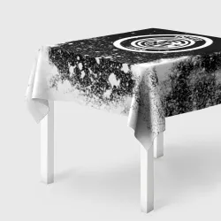 Скатерть 3D Inter белый всплеск краско