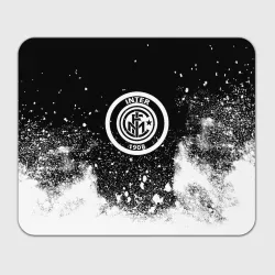 Прямоугольный коврик для мышки Inter белый всплеск краско