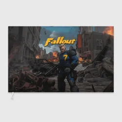 Флаг 3D Fallout взрыв домов