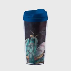 Термокружка-непроливайка Акварельный богомол