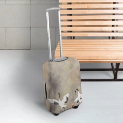 Чехол для чемодана 3D Журавли на снегу - фото 2