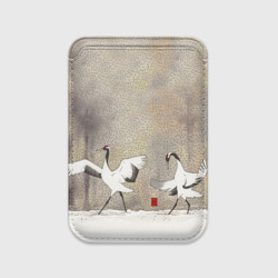 Картхолдер Magsafe магнитный Журавли на снегу