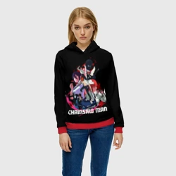 Женская толстовка 3D Герои истории Резе Человек бензопила - фото 2