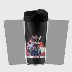 Термокружка-непроливайка Герои истории Резе Человек бензопила - фото 2