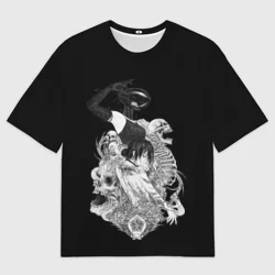 Мужская футболка oversize 3D Резе демон бомба Человек бензопила