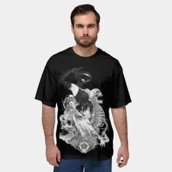 Мужская футболка oversize 3D Резе демон бомба Человек бензопила - фото 2