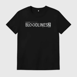 Мужская футболка хлопок Vampire the masquerade bloodlines 2 logo