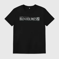 Мужская футболка хлопок Vampire the masquerade bloodlines 2 logo