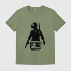 Мужская футболка хлопок Pubg mobile трафарет 