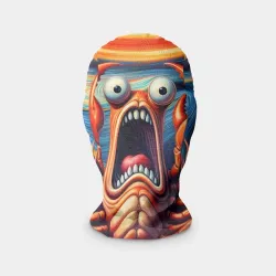 Маска карнавальная 3D Рак кричит на картине Эдварда Мунка - мем