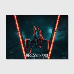 Холст прямоугольный Вампир из Vampire the masquerade bloodlines 2  - фото 2