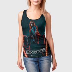 Женская майка 3D Вампир из Vampire the masquerade bloodlines 2  - фото 2