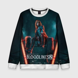Детский свитшот 3D Вампир из Vampire the masquerade bloodlines 2 
