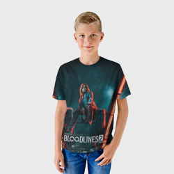 Детская футболка 3D Вампир из Vampire the masquerade bloodlines 2  - фото 2