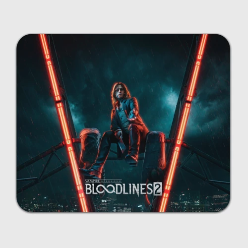 Прямоугольный коврик для мышки Вампир из Vampire the masquerade bloodlines 2 
