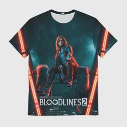 Мужская футболка 3D Вампир из Vampire the masquerade bloodlines 2 