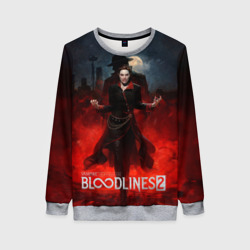 Женский свитшот 3D Вампиры из Vampire the masquerade bloodlines 2