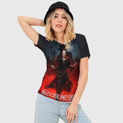 Женская футболка 3D Slim Вампиры из Vampire the masquerade bloodlines 2 - фото 2