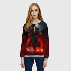 Женский свитшот 3D Вампиры из Vampire the masquerade bloodlines 2 - фото 2