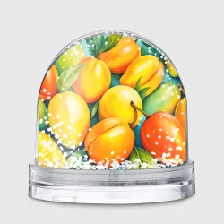 Игрушка Снежный шар Сочные абрикосы