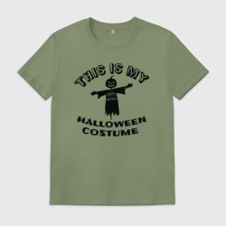 Мужская футболка хлопок Это мой хэлоуин костюм с пугалом