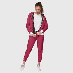 Женский костюм 3D Малиновый пиджак - новый русский 90-е с цепью - фото 2