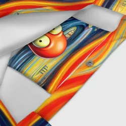 Пляжная сумка 3D Зойдберг кричит на картине Эдварда Мунка - мем - фото 4