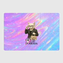 Магнитный плакат 3Х2 Дьявол носит Пурада пародия с белой кошкой