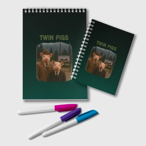 Блокнот Twin Pigs пародия