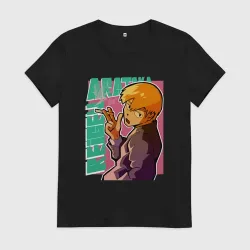 Женская футболка хлопок Моб психо 100 Arataka Reigen