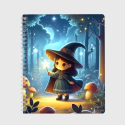 Тетрадь Cute little wizard - neon glow