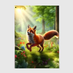 Постер Russian fox in a fabulous forest