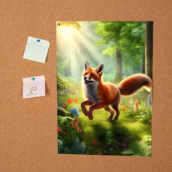 Постер Russian fox in a fabulous forest - фото 2