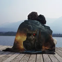 Плед 3D The purrminator кот терминатор - фото 2